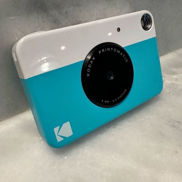Kodak Printomatic Full-Color Instant Print Blue White Digital Camera Portable - Picture 2 of 4
